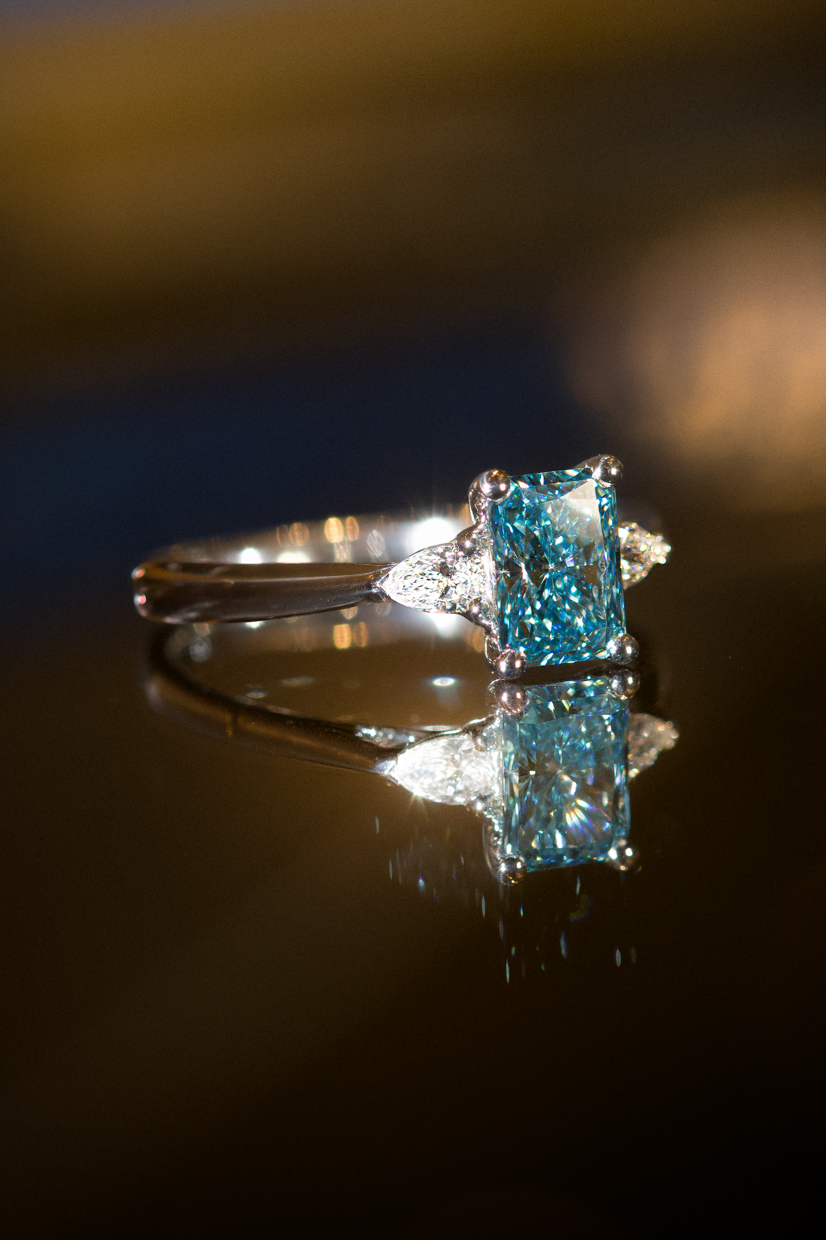 Verlovingsring Siren Blue Diamant