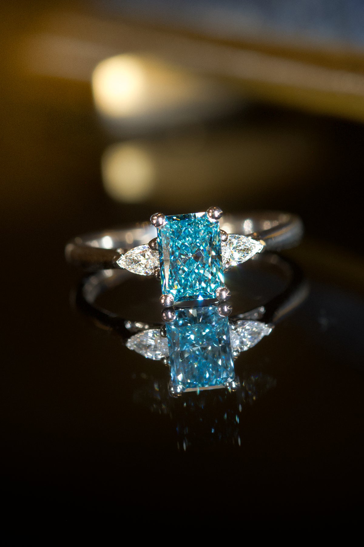 Verlovingsring Siren Blue Diamant