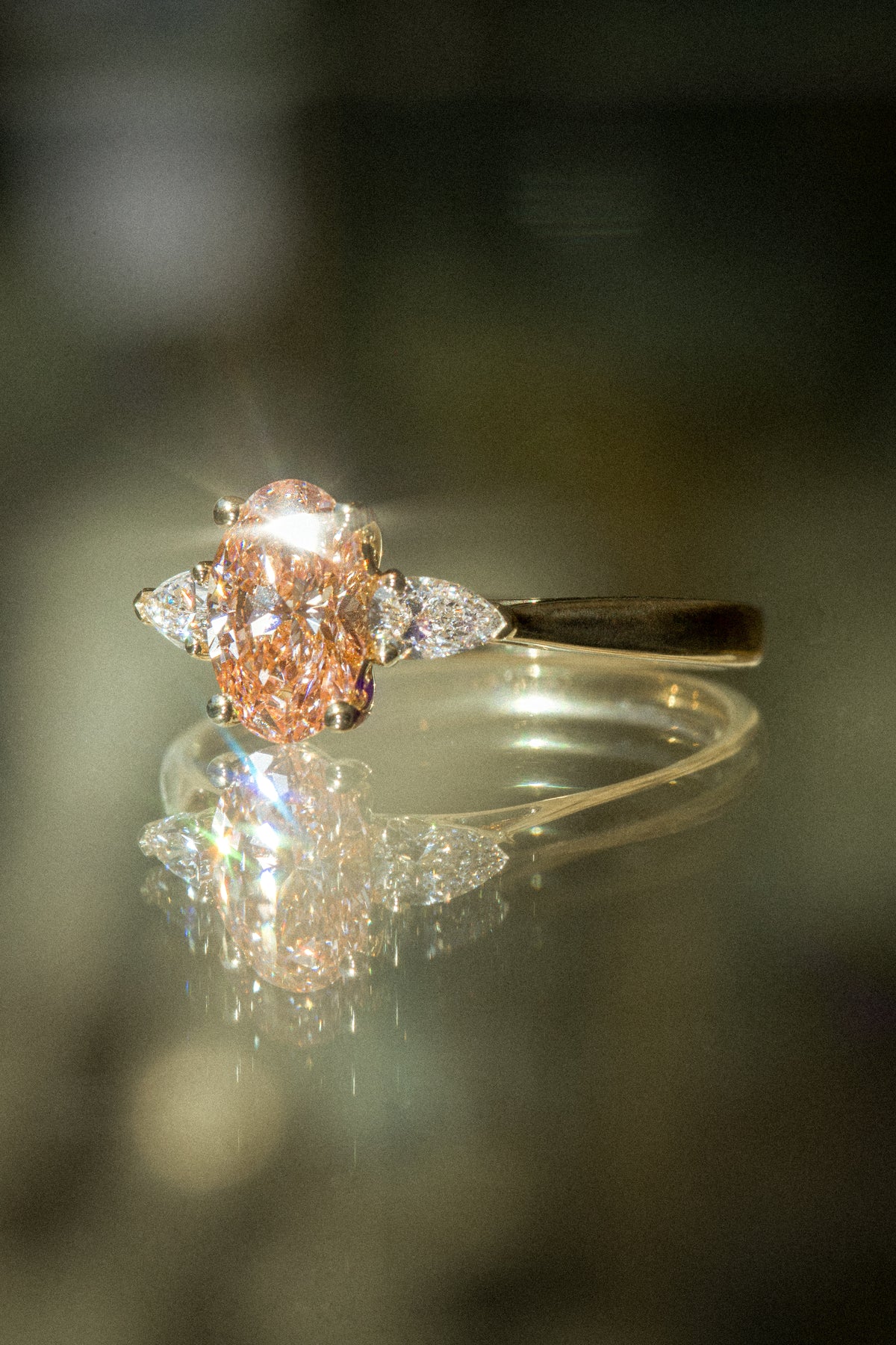 Verlovingsring Mira Roze Diamant