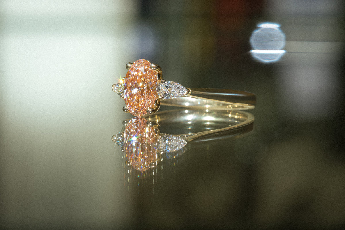 Verlovingsring Mira Roze Diamant