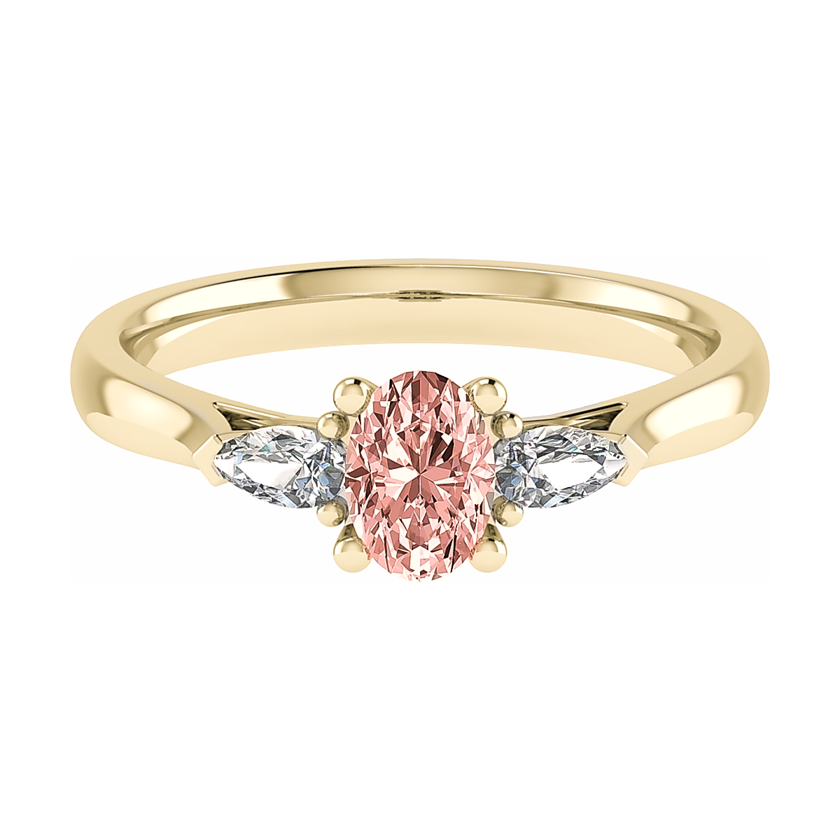 Verlovingsring Mira Roze Diamant