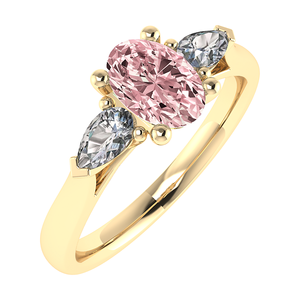 Verlovingsring Mira Roze Diamant