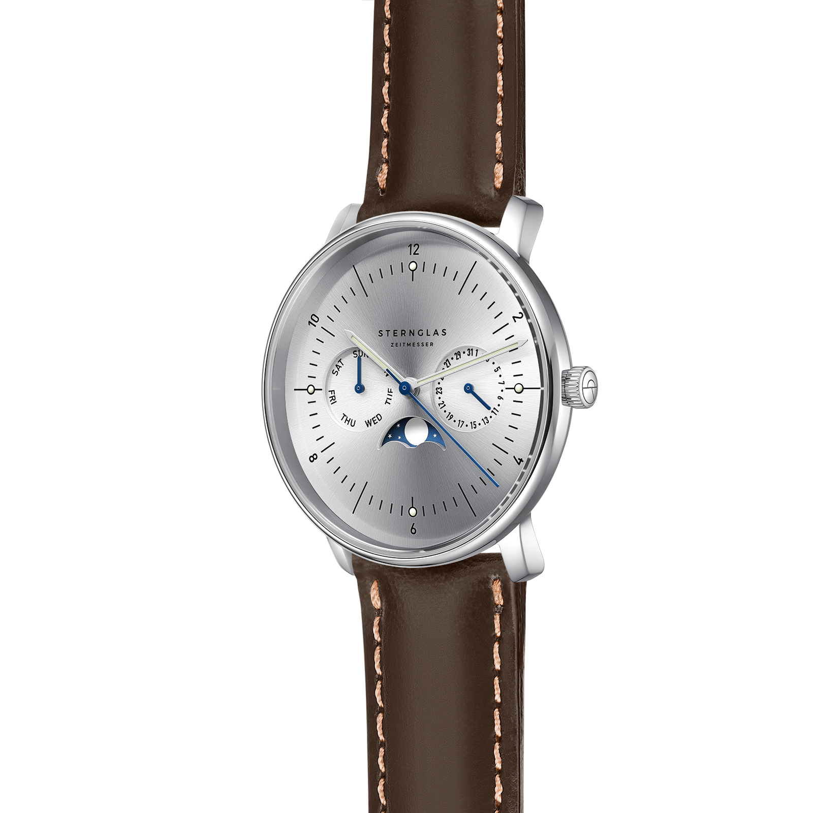 Naos Moonphase Moon Silver