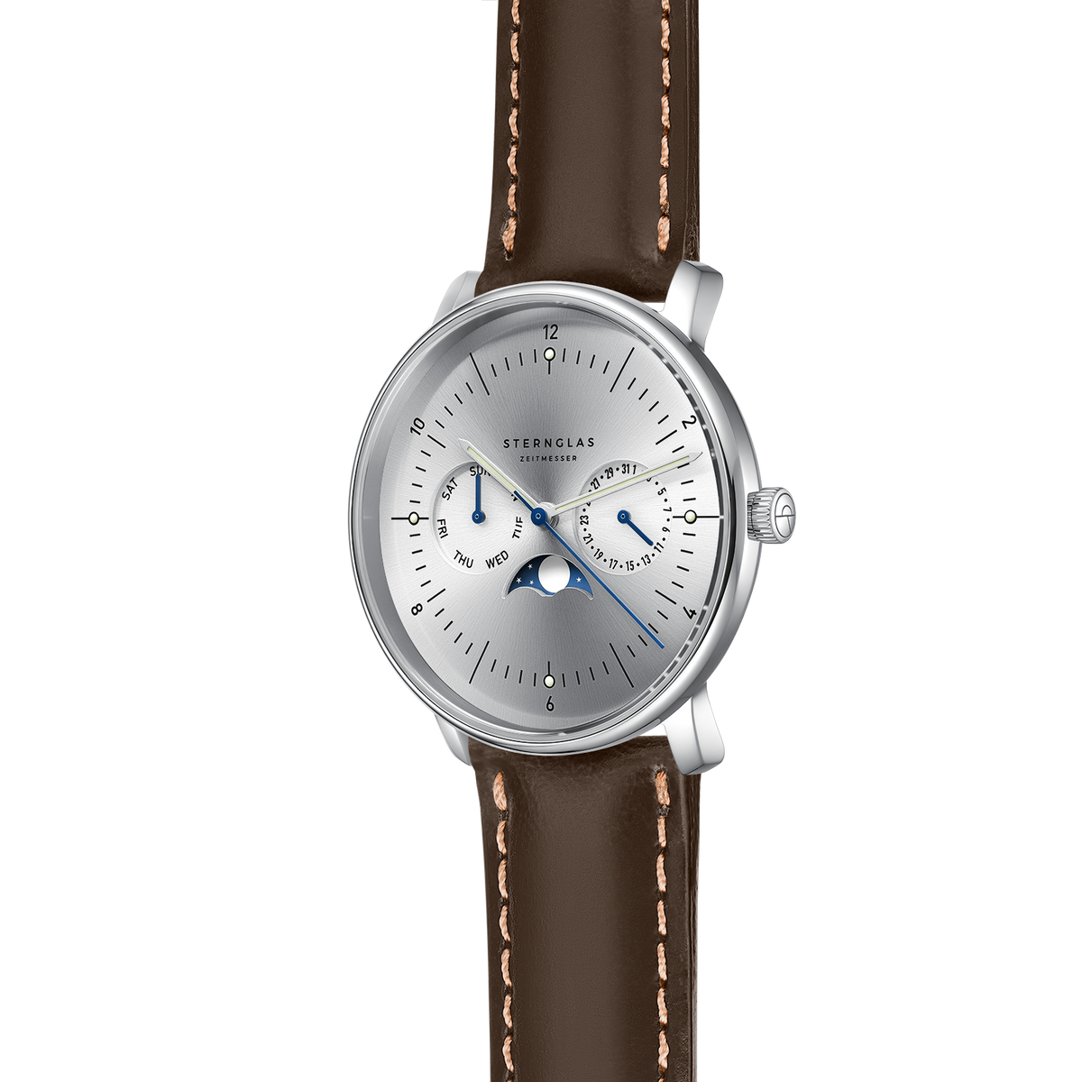 Naos Moonphase Moon Silver