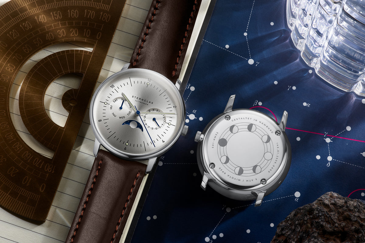 Naos Moonphase Moon Silver