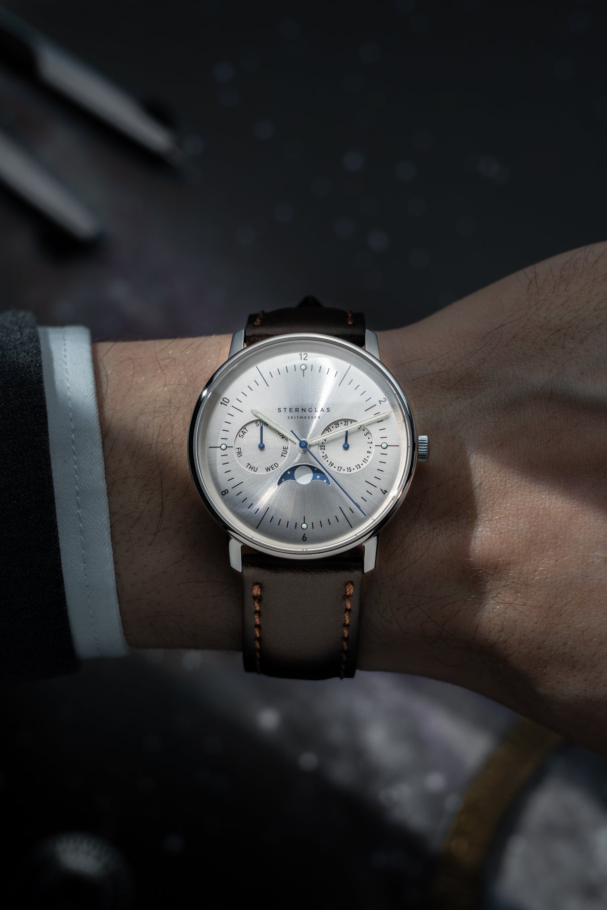 Naos Moonphase Moon Silver