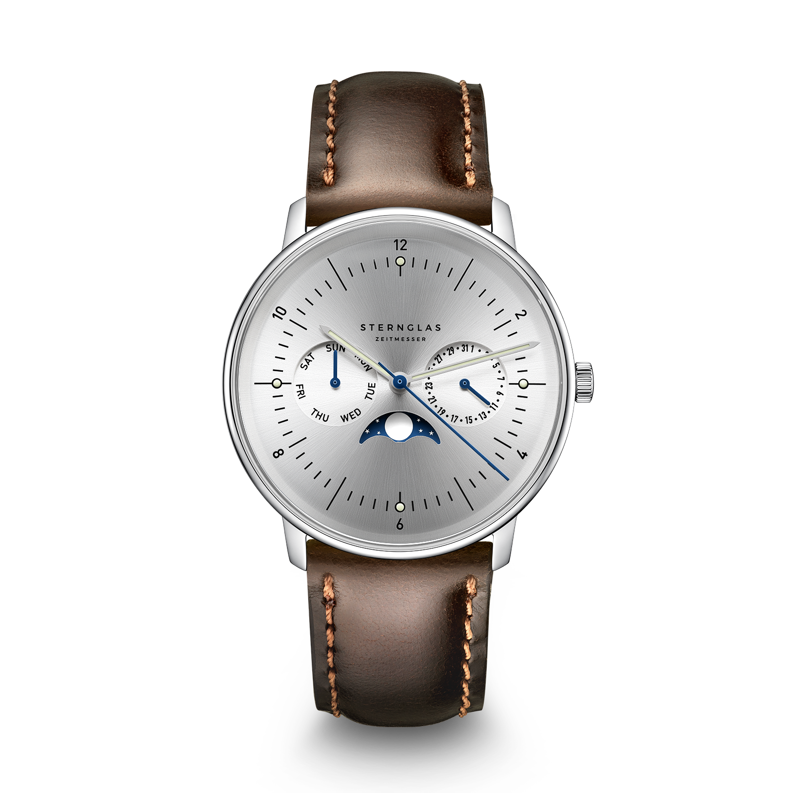 Naos Moonphase Moon Silver